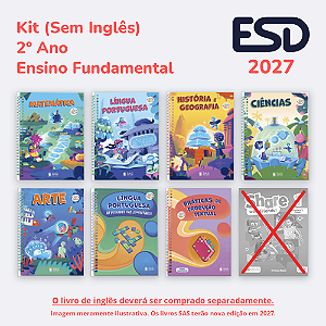 Kit Integrado Livros 2º ano (Sem Inglês) SAS ESD 2027