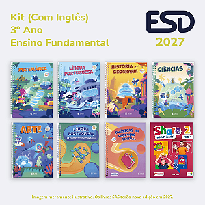 Kit Integrado Livros 3º ano (Com Inglês) SAS ESD 2027