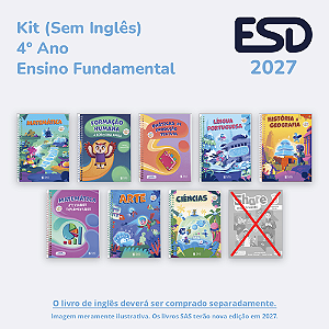 Kit Integrado Livros 4º ano (Sem Inglês) SAS ESD 2027