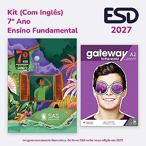 Kit Integrado Livros 7º ano (Com Inglês) SAS ESD 2027