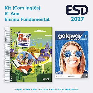 Kit Integrado Livros 8º ano (Com Inglês) SAS ESD 2027