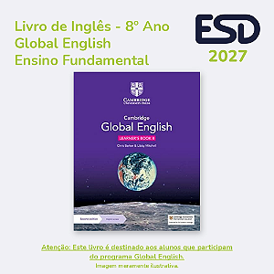 Livro Global English - 8º Ano EF (Global) 2027