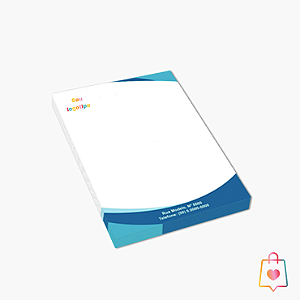 Bloco 15x21cm com 100 Folhas - 25 Unidades