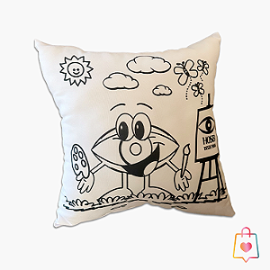 Almofada para Colorir 40x40cm - 10 Unidades
