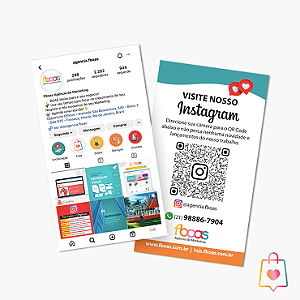 Cartão Feed Instagram | Frente e verso | 1.000 Unidades
