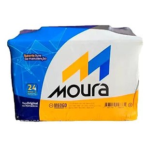 Bateria Moura 60GD Ah 24 Meses garantia CX BAIXA BASE DE TROCA