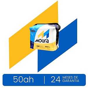 Bateria Moura 50ED ETIOS,ONIX,NIVUS Ah 24 Meses garantia BASE DE TROCA