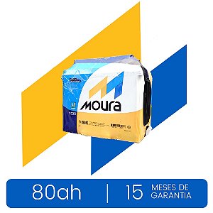 Bateria Moura 80ah RD SPORTAGE GASOLINA,VERACRUZ,SANTAFÉ,FORD EDGE Ah 15 Meses garantia BASE DE TROCA