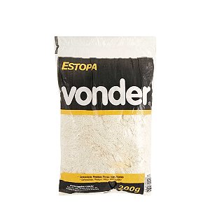 Estopa Branca Polimento Com 200G - Vonder