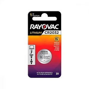 Bateria CR2032 3V Rayovac Lithium