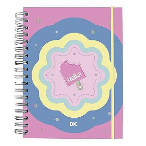Caderno Smart Colegial DAC Hello - 80 Folhas Tira e Põe 90g
