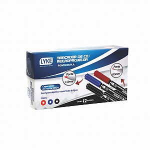 Marcador CD, DVD/ Retroprojetor 0,5mm/1,0mm - Lyke
