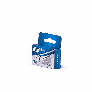 Grampo para Grampeador Galvanizado 26/6 com 1.000 Und - Lyke