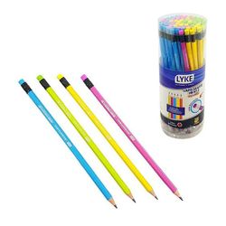 Lápis Grafite Neon HB com Borracha Lyke