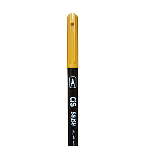 Caneta CiS Hidrográfica Brush Amarelo Ouro Aquarelável