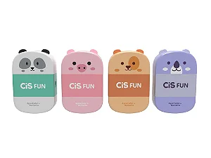 Apontador Fun Animais com Depósito e Borracha - CiS