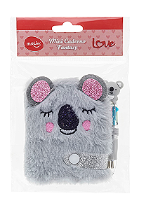 Mini Caderno/Caderneta Chaveiro Coala Molin