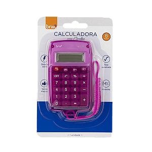Calculadora Pequena de Bolso com Cordão 8 Dígitos - BRW