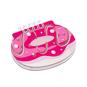 Caderno/caderneta Tutti Frutt S2 Capa Dura Pautado com 80 Folhas Decoradas - BRW