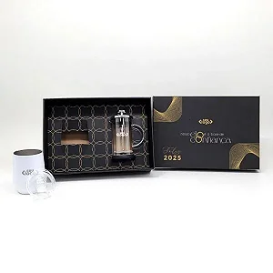 Kit Prensa Francesa E Copo Térmico - 2 Pçs