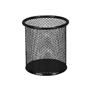 PORTA CANETA TN REDONDO DE METAL PRETO