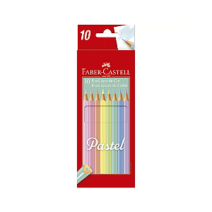 LAPIS DE COR FABER CASTELL 10 CORES TONS PASTEIS