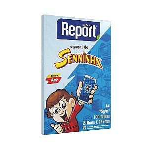 PAPEL SENINNHA AZUL C/100 FOLHAS