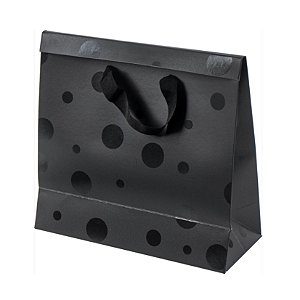 SACOLA DE PRESENTE UP BOX POA PRETA TAMANHO P