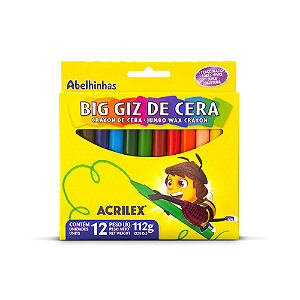 GIZ DE CERA ACRILEX BIG 12 CORES