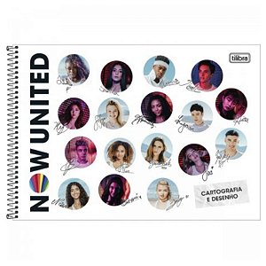 CADERNO DE CARTOGRAFIA TILIBRA SEM MARGEM NOW UNITED 80FLS