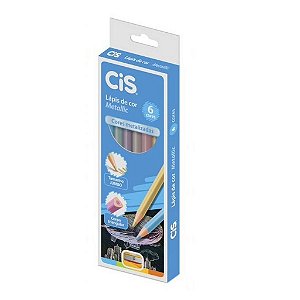 LAPIS DE COR CIS METALICO 6 CORES