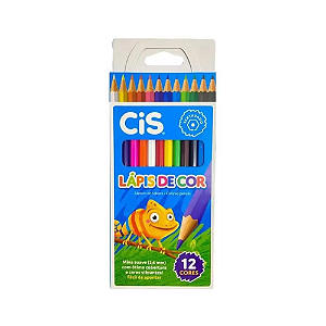 LAPIS DE COR CIS PLASTIC SEXTAVADO 12 CORES