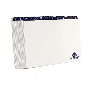 ÍNDICES A/Z PARA FICHAS 4X6 ACRIMET
