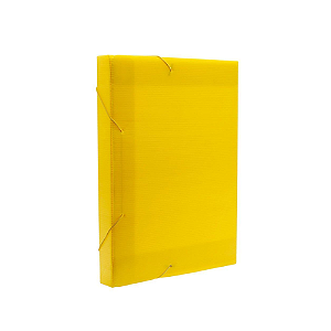 PASTA OFICIO POLIONDA 2,0CM POLIBRAS AMARELO