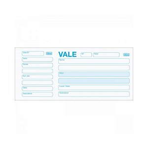 VALE COM CANHOTO TILIBRA 50F GRANDE 160X70MM