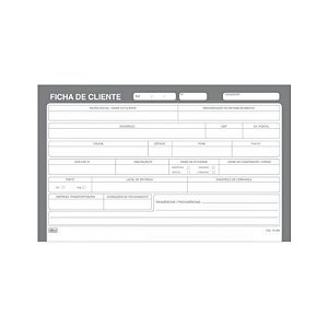 FICHAS DE CLIENTE TILIBRA 5X8 100F 204X124MM