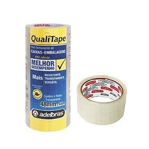 FITA ADESIVA ADELBRAS TRANSPARENTE 48X45MM