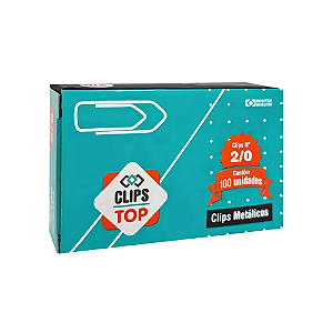 CLIPS TOP METALICO 2/0 100UND