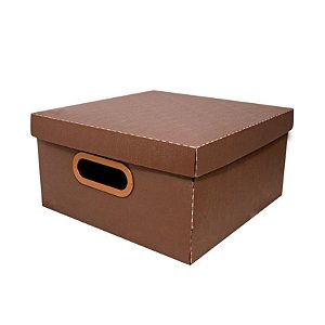 CAIXA ORGANIZADORA QUADRADA GRANDE DELLO LINHO 19,60L