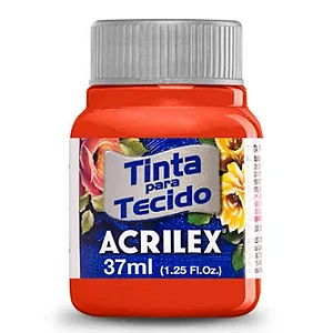 TINTA PARA TECIDO ACRILEX 37 ML VERMELHO TOMATE - 538