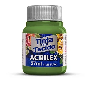 TINTA PARA TECIDO ACRILEX 37ML VERDE GRAMA - 582