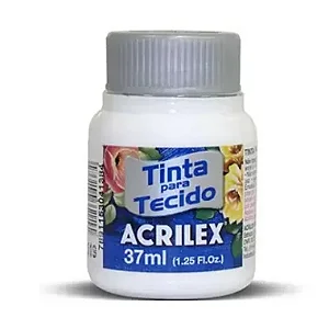 TINTA PARA TECIDO ACRILEX 37ML BRANCO - 519