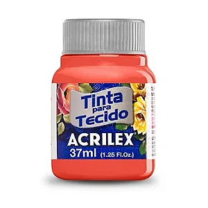 TINTA PARA TECIDO ACRILEX 37 ML CORAL  - 586