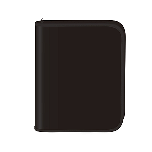 FICAHRIO DAC UNIVERSITARIO ALL BLACJ COM ZIPER 48FLS