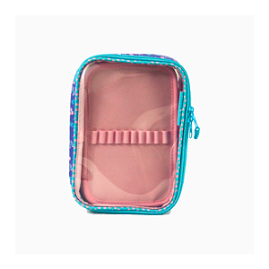 ESTOJO BOX SABRA 100 PENS BY SOF FLORAL CRISTAL E LILAS