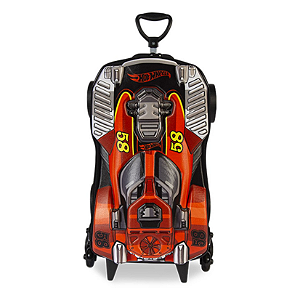MOCHILA DE RODINHA EM EVA MAXTOY HOT WHELLS