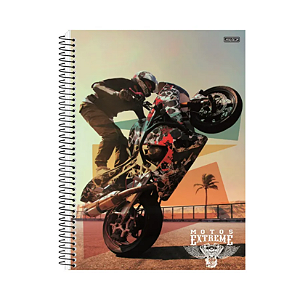 CADERNO SAO DOMINGOS 1MT MOTO EXTREME 80FLS