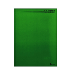 CADERNO DE BROCHURA CALIGRAFIA TAMOIO VERDE 96FLS