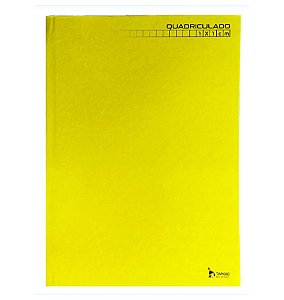 CADERNO BROCHURA QUADRICULADO 1X1 TAMOIO AMARELO 48FLS