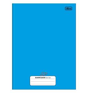 CADERNO BROCHURA QUADRICULADO 1X1 TILIBRA AZUL 96FLS
